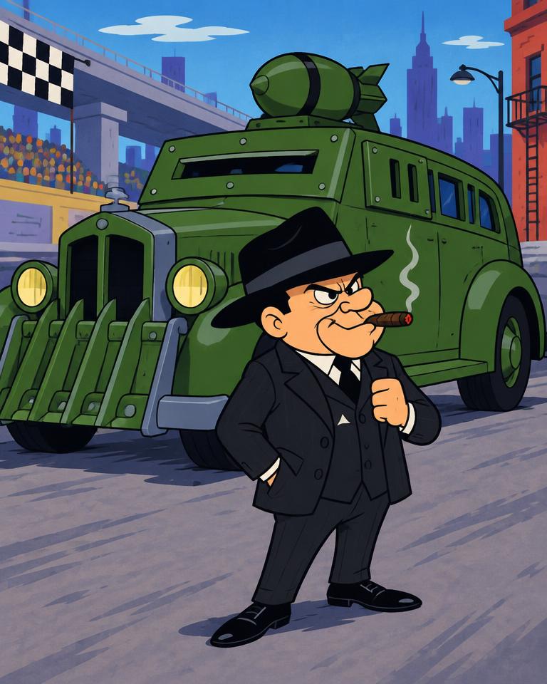 Original fan art portrait of Clyde with the Bulletproof Bomb