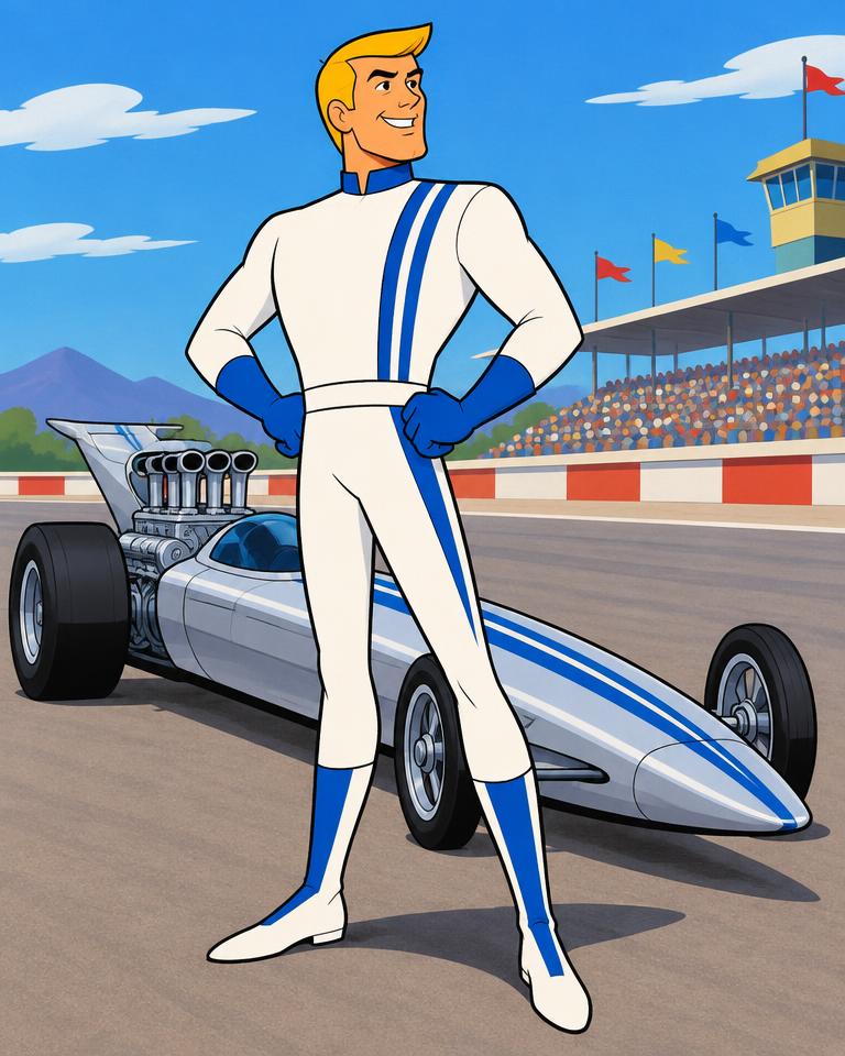 Original fan art portrait of Peter Perfect with the Turbo Terrific